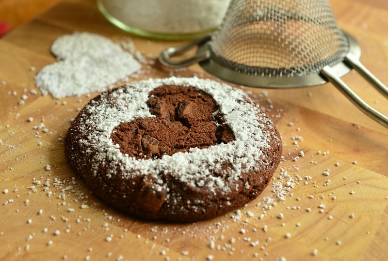 Cookies on a wooden table